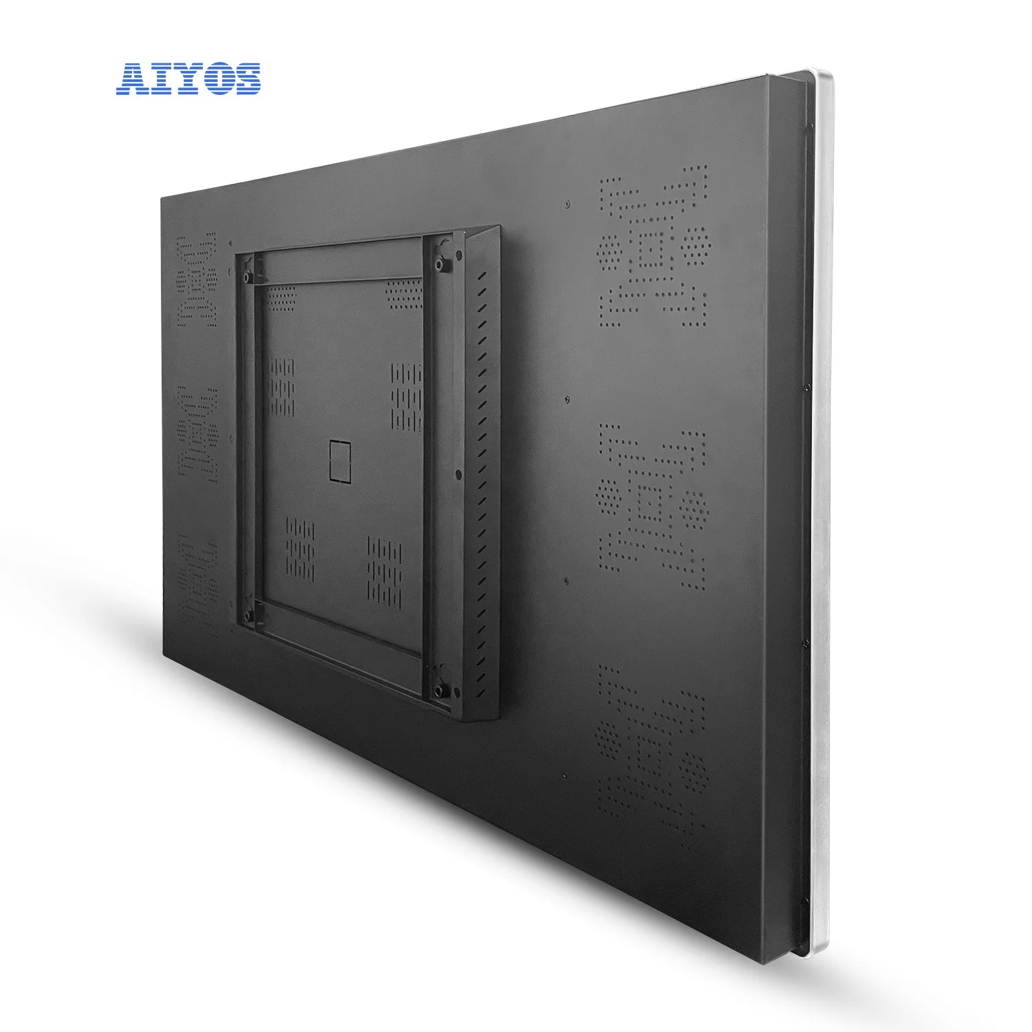 Aiyos 55 Inch Interactive Digital Totem Wall Mounted Advertising Screens Photo Oem Smart Booth Kiosk LCD Display Screen