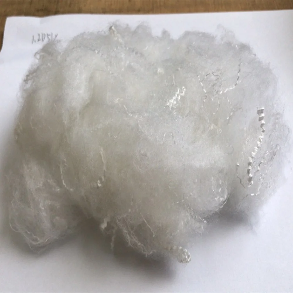 Спиннинговое ПЭТ-волокно класса AAA 1 2d x 51 мм Полиэфирное штапельное волокно