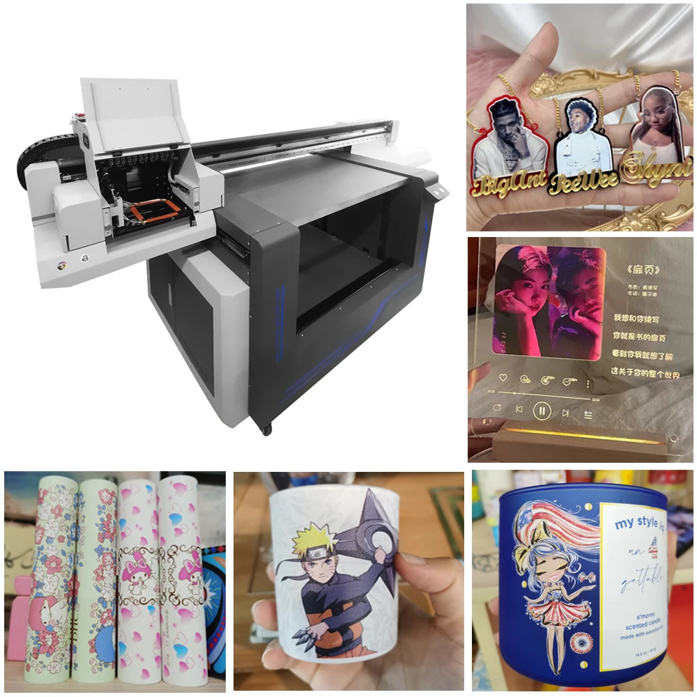 Factory Price A1 6090 uv printer with the rotary axis for phone case metal wood acrylic
