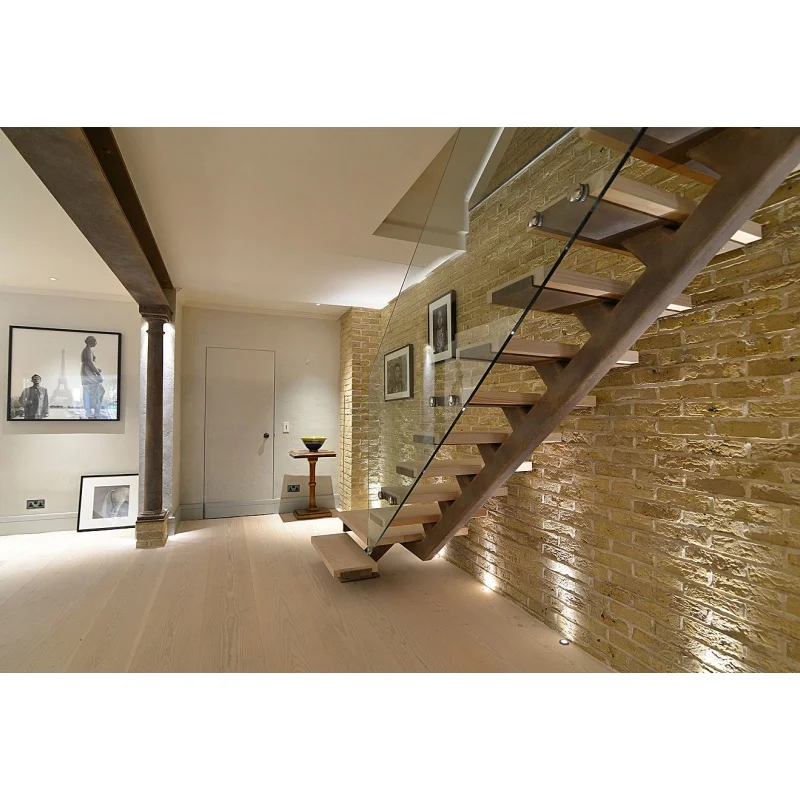 CBMmart Foshan Factory Prefabricated Modern Luxury Indoor Metal Stairs Customized Mono Stringer Straight Staircase Design