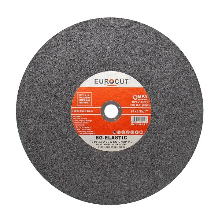 EUROCUT yongkang factory OEM green color abrasive cutting wheel size 14 inch for inox grinding disc