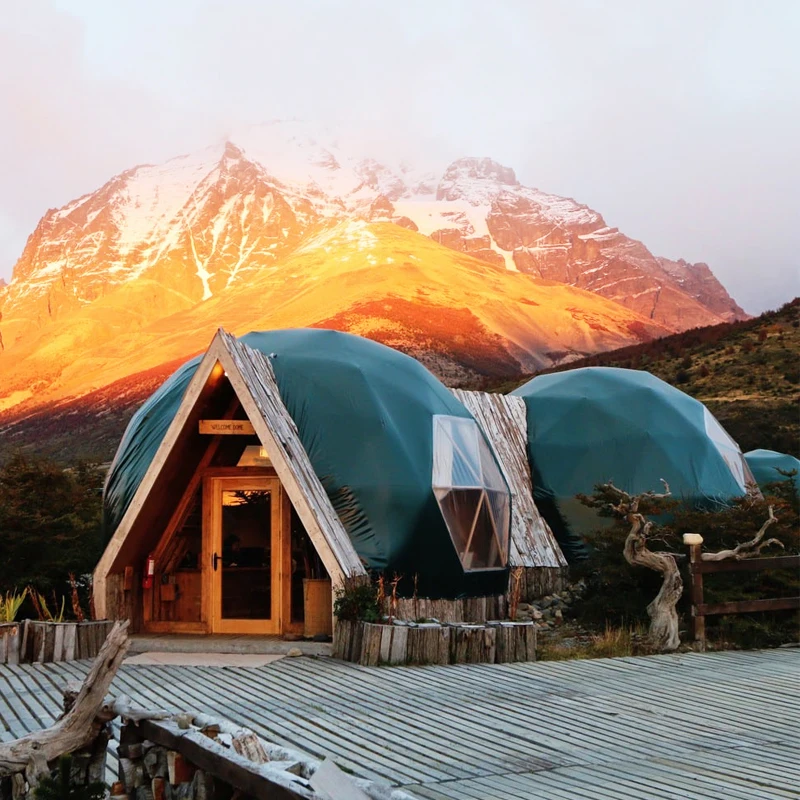 YUNTU Snow Glamping Tent Dome Circus Geodesic For Sale