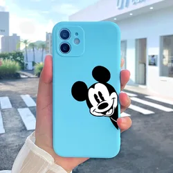 Cartoon mouse duck bear style Phone Case for iPhone 13 12 11 Pro XR X Xs Max 8 7 Mini Frosted Silicone Cases Soft Back Cover