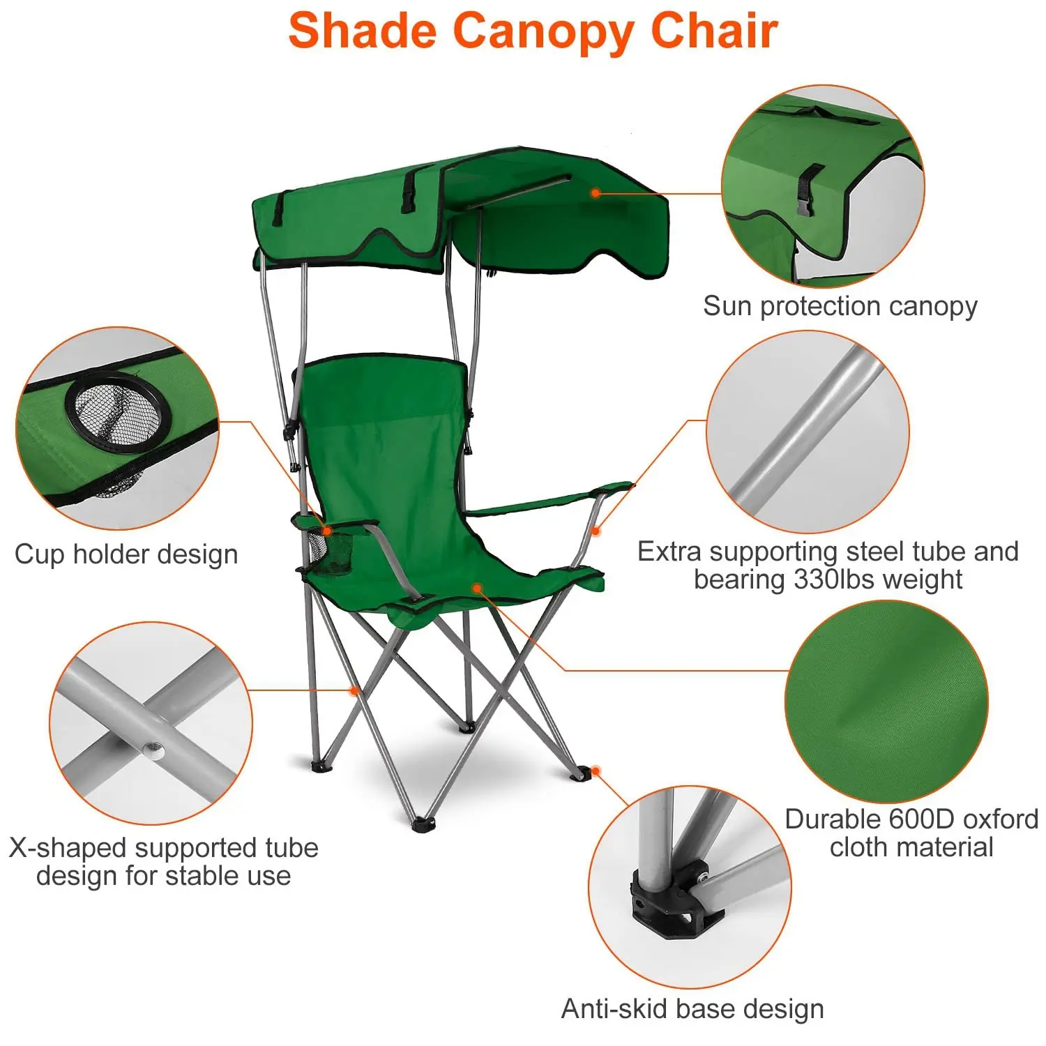 manufacturer outdoor camp heavy duty  camping chair fishing custom portable folding camping chair foldable wholesale with canopy