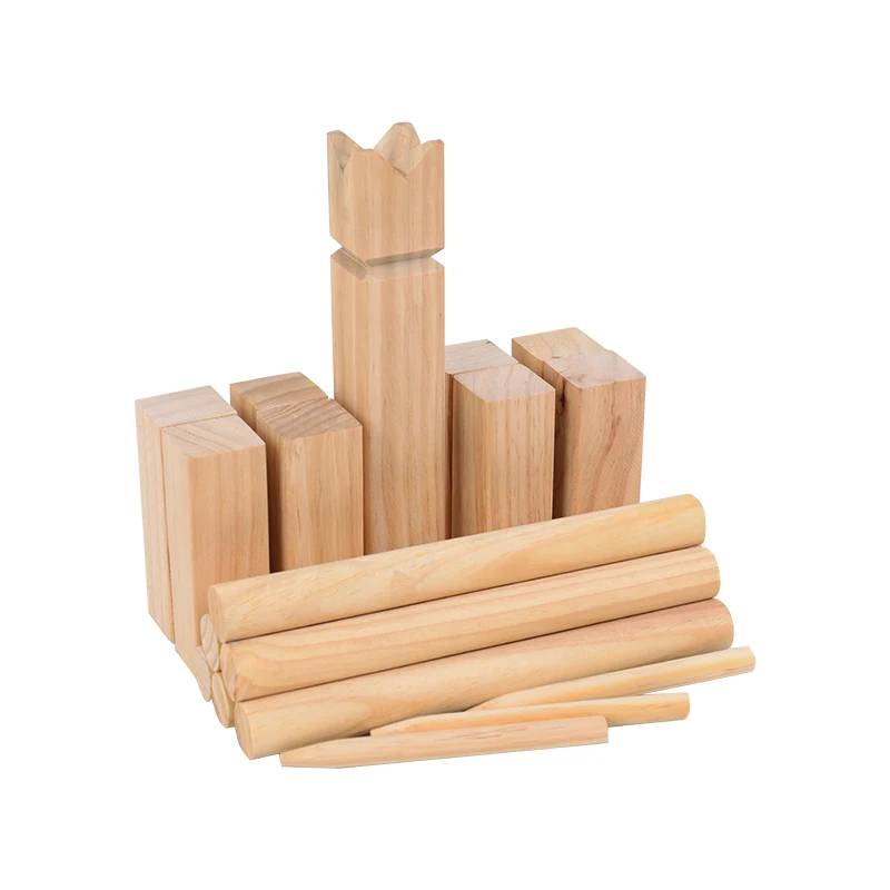 Деревянная игра kubb для игр на открытом воздухе