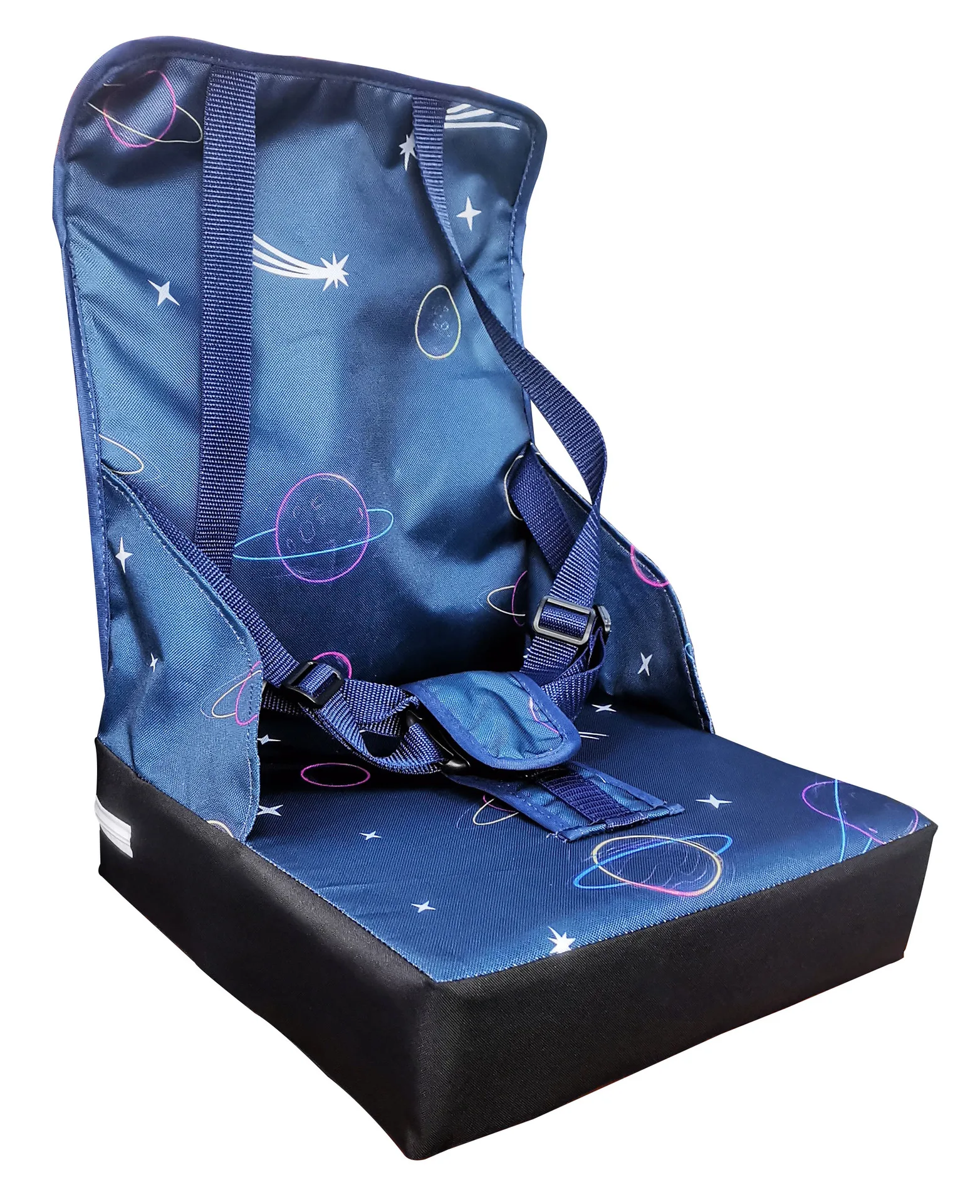 Durable strong baby kids children dinning chair Custom cushion portable non slip seat booster square sponge pad with strap