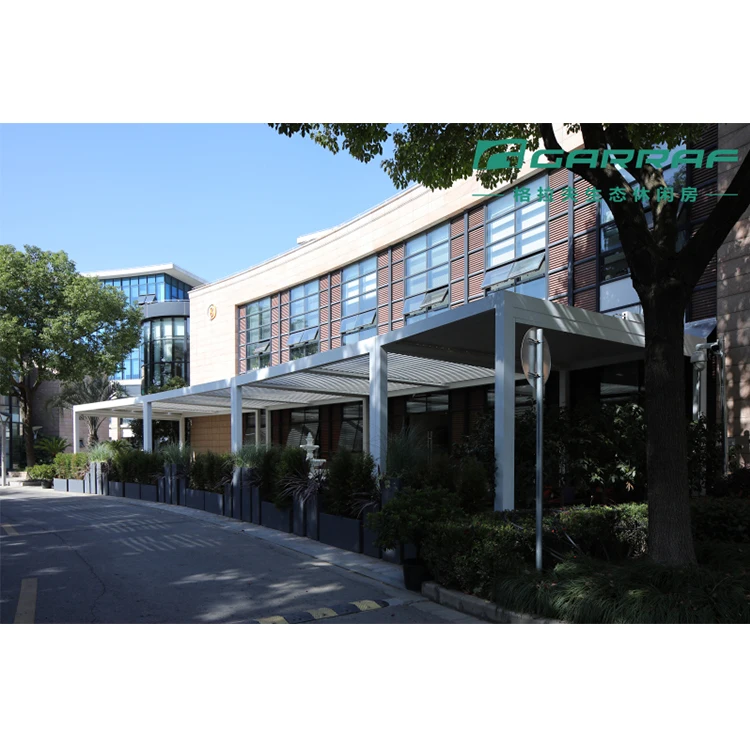 Chinese professional manufacturer Bioclimatic Motorized Adjustable Aluminum Pergola