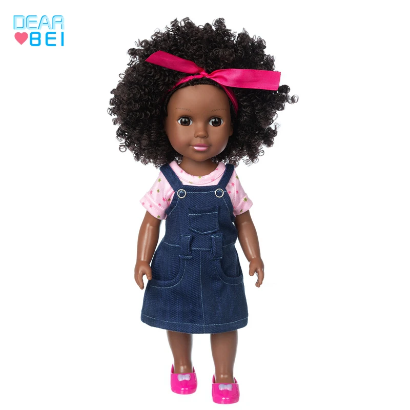 Manufacturer New style 14 inch fashion American Africa Black doll with clothing and shoes High quality Reborn Doll for kinds
