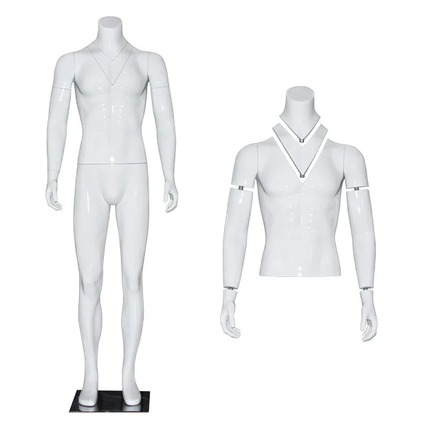 whole sales fiberglass mannequin male sexy headless male mannequin sport mannequins men full-body