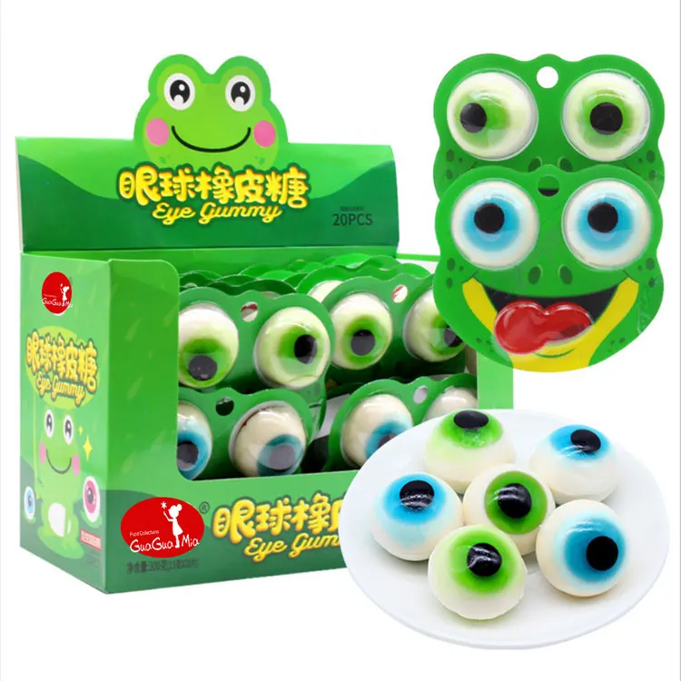 
Spring Novelty frog eyes gummy candy soft candy fruit flavor 