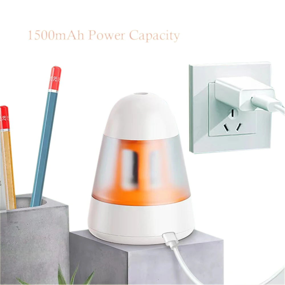High Quality Automatic Pencil Sharpener Easy to Operate Electric Pencil Sharpener for 7-8 mm Pencil