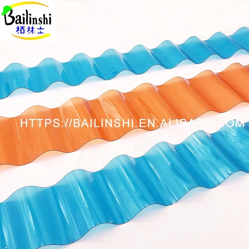 Greenhouse Carports Polycarbonate Roof/colorful Corrugated clear Sheet/anti Impact UV Resistant Polycarbonate Sheet