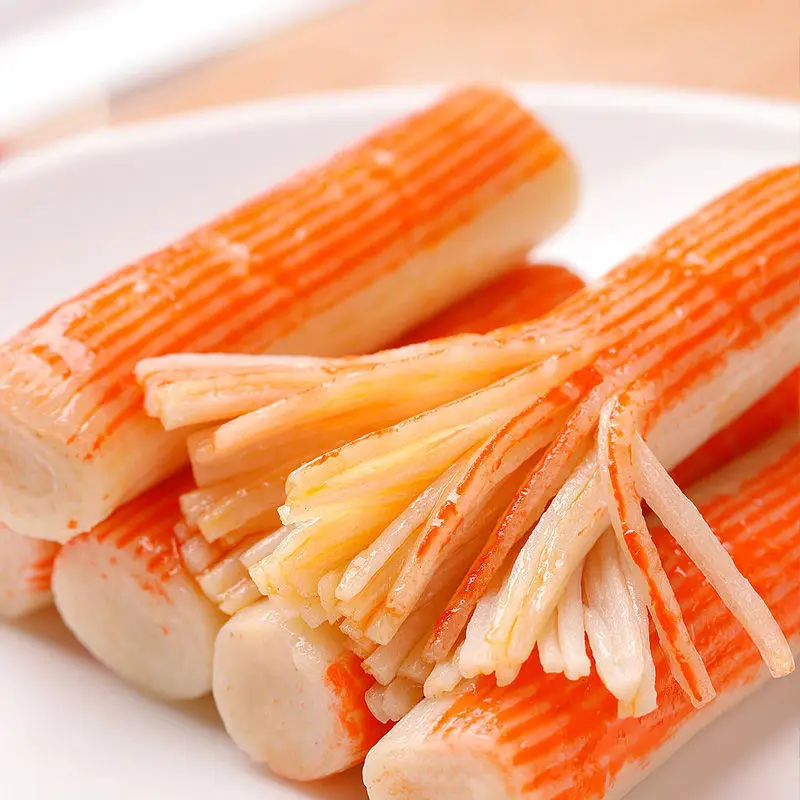 High Quality imitation rolling crab sticks meat surimi Factory Wholesale Seafood Snacks Seafood Feast
