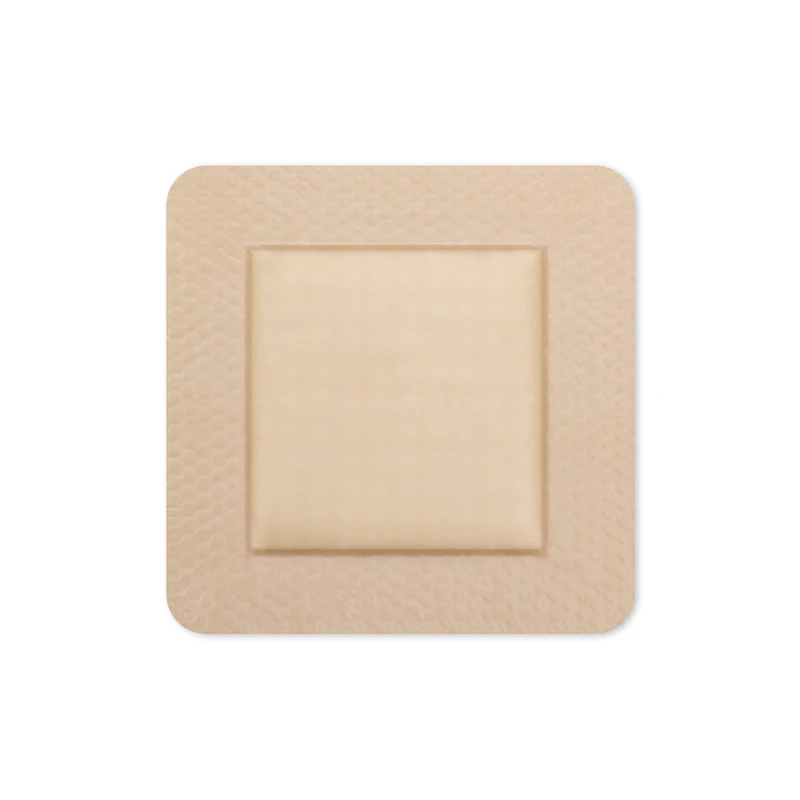 super absorbent Silicone Foam Dressing For Diabetic Foot Ulcers First Second Degree Burn Infected Wounds with or without boarder