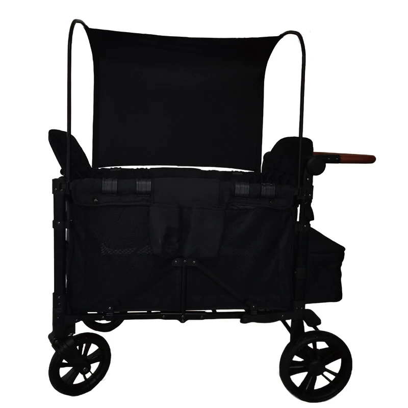 Best-selling 2023 Iron Multifunctional Garden Baby Strollers Large Space Portable And Foldable Baby Wagon