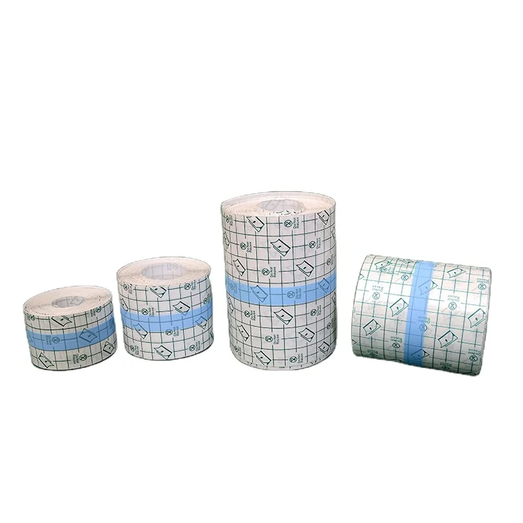 Medical Transparent Waterproof Self-Adhesive Wound Dressing PU Adhesive Film Material for Surgical Use Factory Supplied