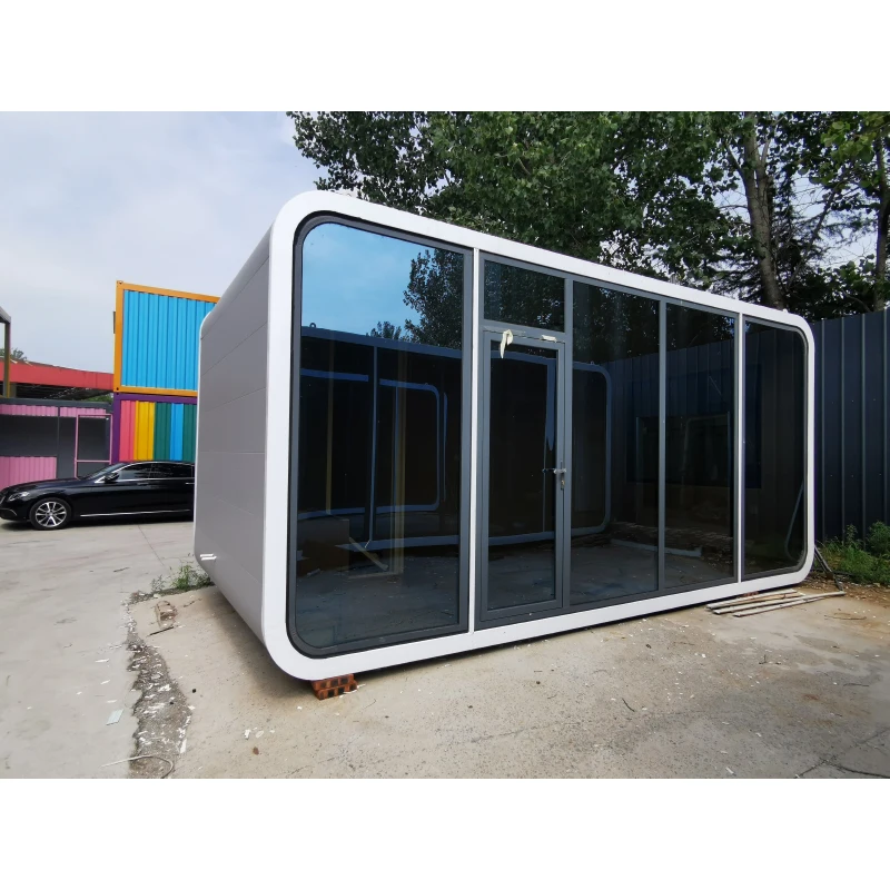 Design Prefab Luxury Villas Apple Cabin Tiny House Container Home 2 Bedroom Maison Capsule Spatiale