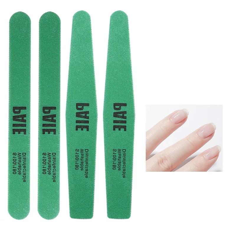 Customization 25 PCS/PACK Manicure Nail File 100/180 Durable Nail Files And Buffers Sandpaper Emery Boards