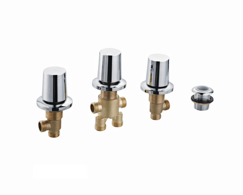 Modern Bath Freestanding  Hot & Cold Faucet  Bathtub Mixer FaucetsTaps