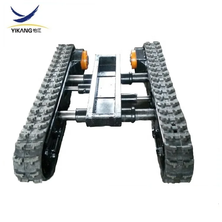 2 tons scalability rubber track undercarriage  for small crawler spider lift crane robot