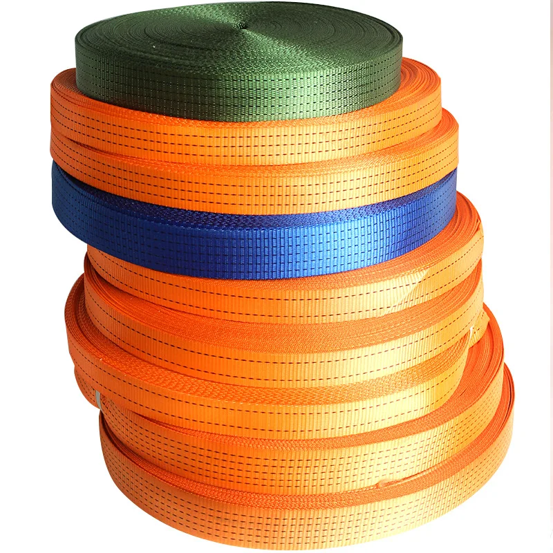 Polyester Webbing Material Heavy Straps For Ratchet Straps And DIY Making Luggage Strap