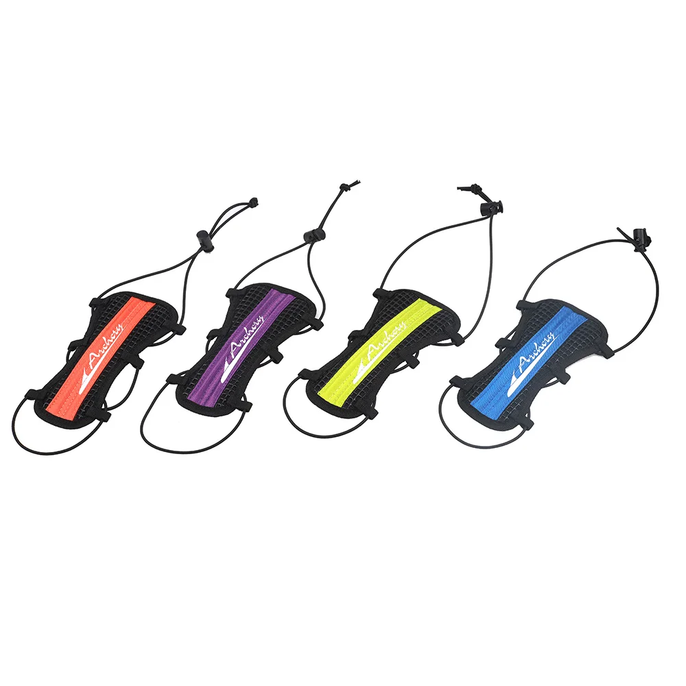 Archery Adjustable Drawstring Mesh Arm Guard  Youth Forearm Safe Protector for Shooting Hunting Practice