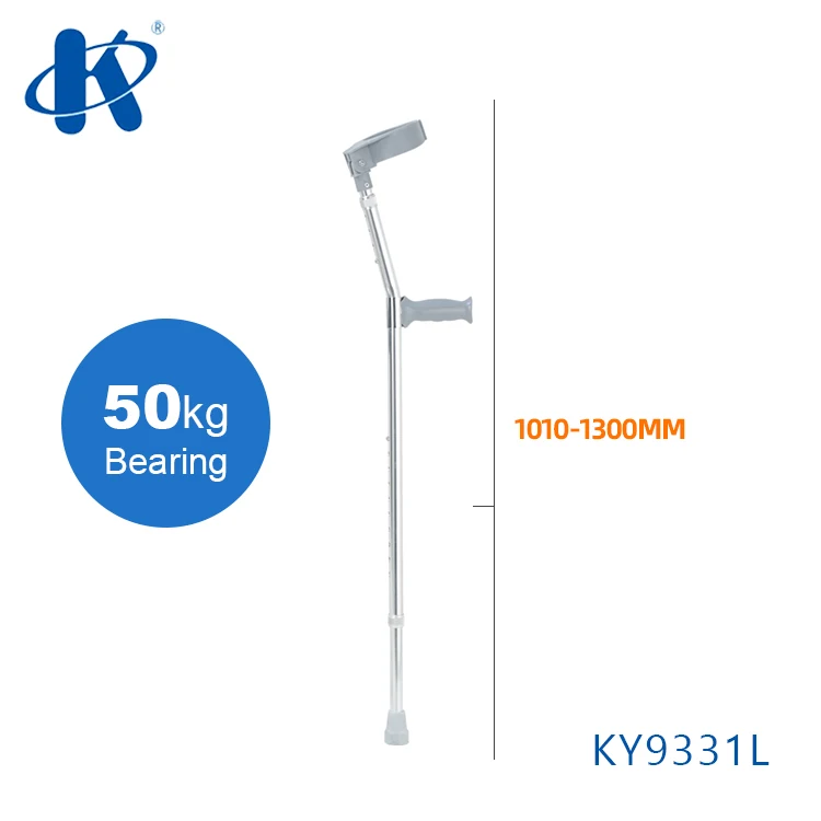 Kaiyang Ky9332L Aluminum Best Black Buy elbow Forearm Crutches Mental Walking Stick Crutch
