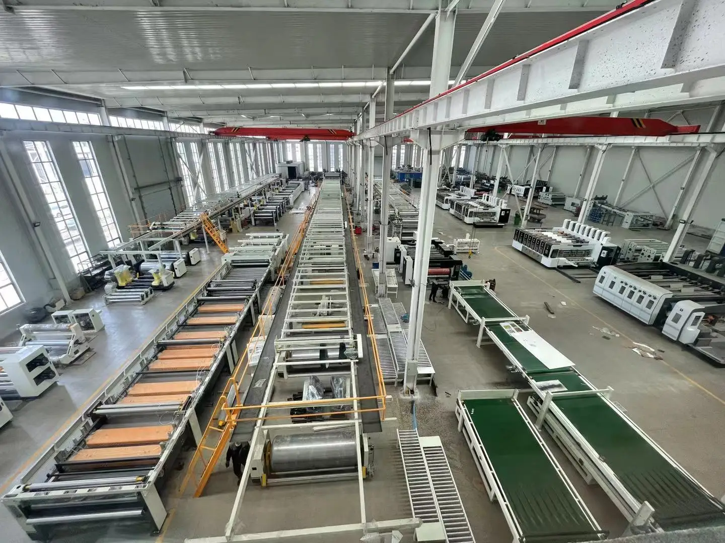 Semi automatic flexo 4 colors printing slotting and die cutting machine cardboard box  making machine Cangzhou cartoon machinery