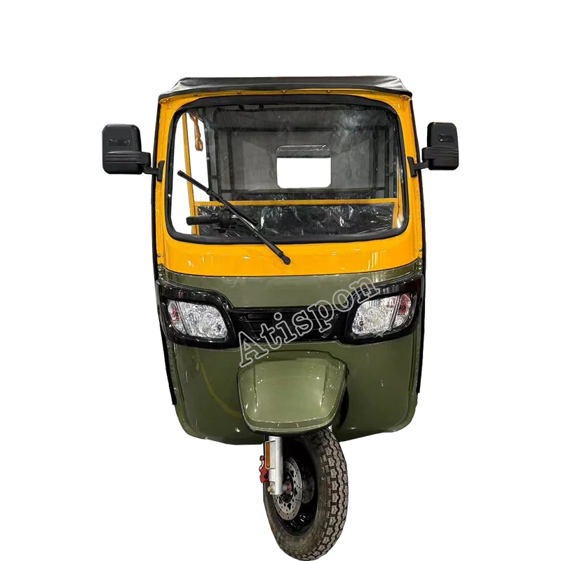 Трехколесный велосипед с открытым кузовом Bajaj Электрический трехколесный пассажирский E-rickshaw Tuktuk Авто такси
