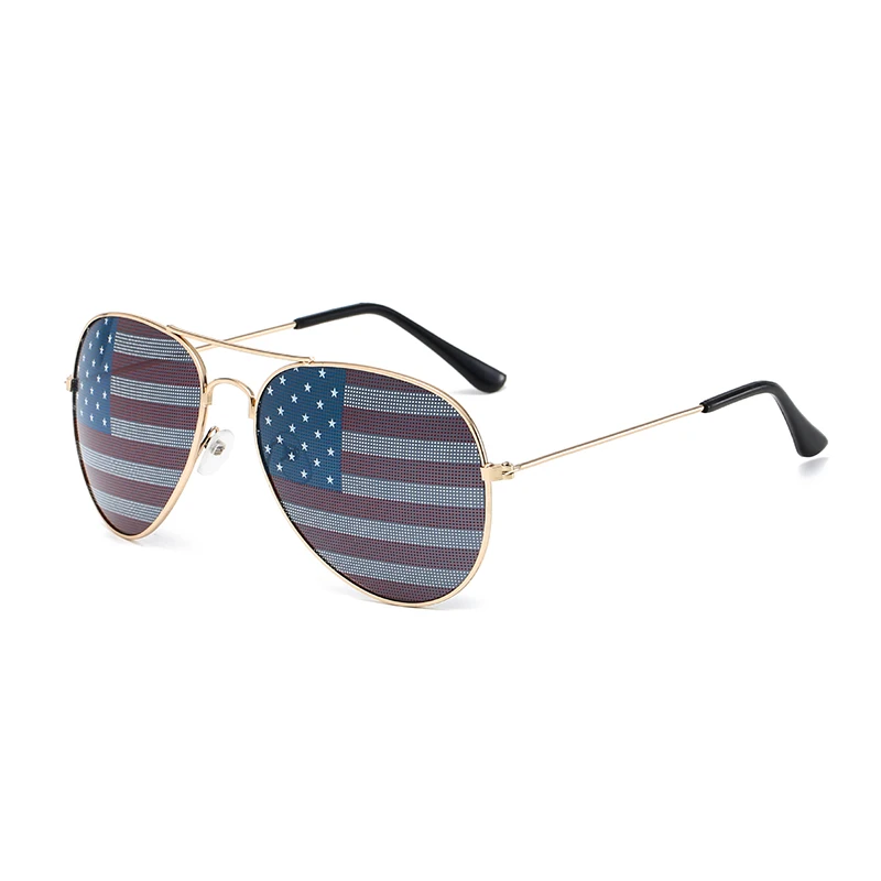 Custom trend Patriotic Sunglasses promotional sunglasses custom logo flag Glasses Pinhole sunglasses festivaI activity party