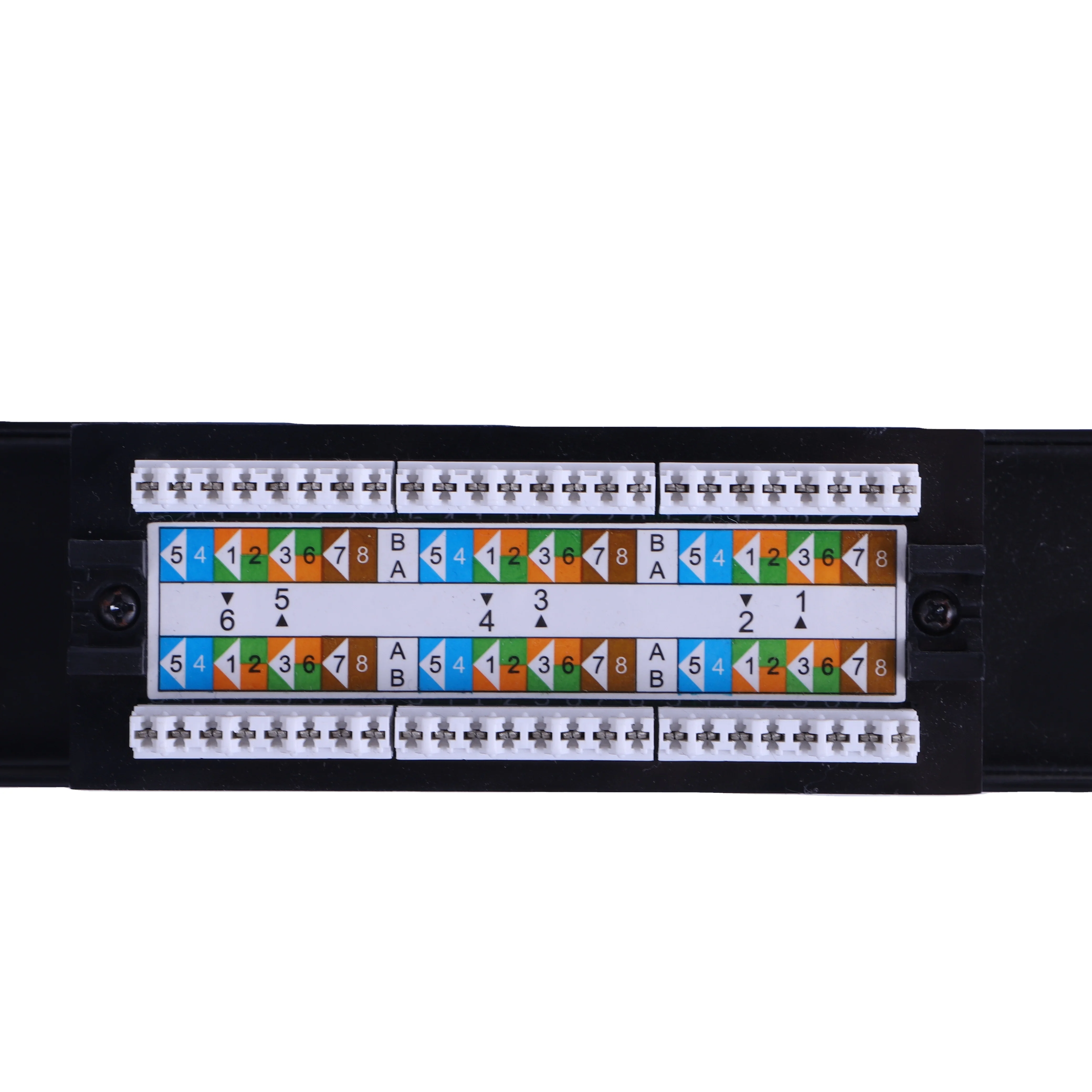 RJ45 FTP 24 Ports bnc Patch Panel cat6 with led keystone jack cat6 rj45 modular jack rj45 cat6 keystone jack telecom parts