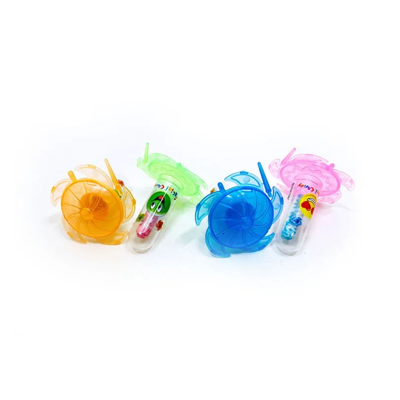 New product Gyro toy mixed color fruit flavor lollipop