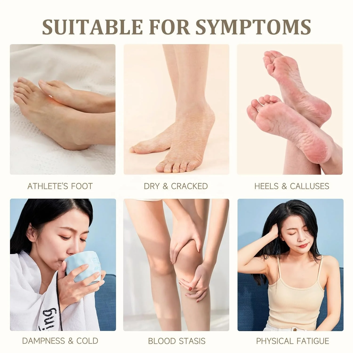 OEM/ODM Herbal Detox Foot Soak Wormwood Ginger Moxa-Infused Product Relieving Fatigue Repelling Cold Dampness Safety Feature