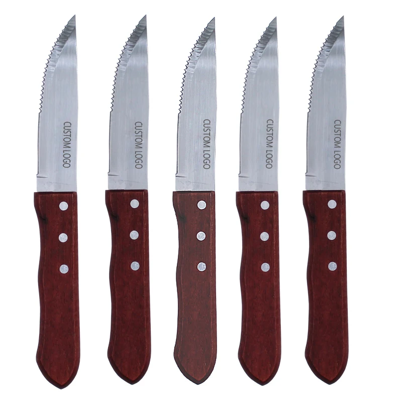 Kitchen Premium Stainless steel steak Knives with Rosewood Handle