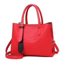 Factory wholesale new commuting good quality women tote handbags crocodile grain casual shoulder bag cross body bag haute custom