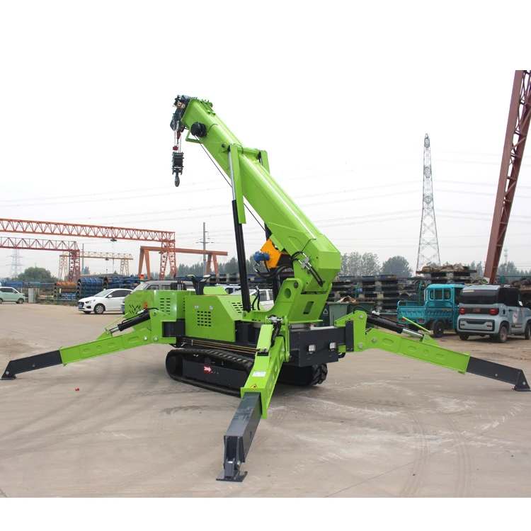 Crawler Spider Crane with Access to Elevator Construction Wireless Remote Control Hydraulic Spider Crane Spider Crane