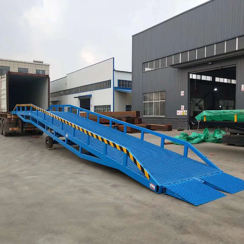 CE ISO 8t 10t 15t mobile hydraulic loading ramp truck loading dock ramps forklift container dock ramp