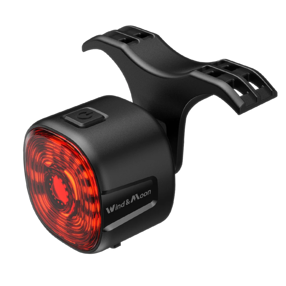 USB and Battery-Powered 50 Lumens LED Rear Light for Mountain Bikes COB Headlights with Seatpost Mount Brake Tail Light Signal