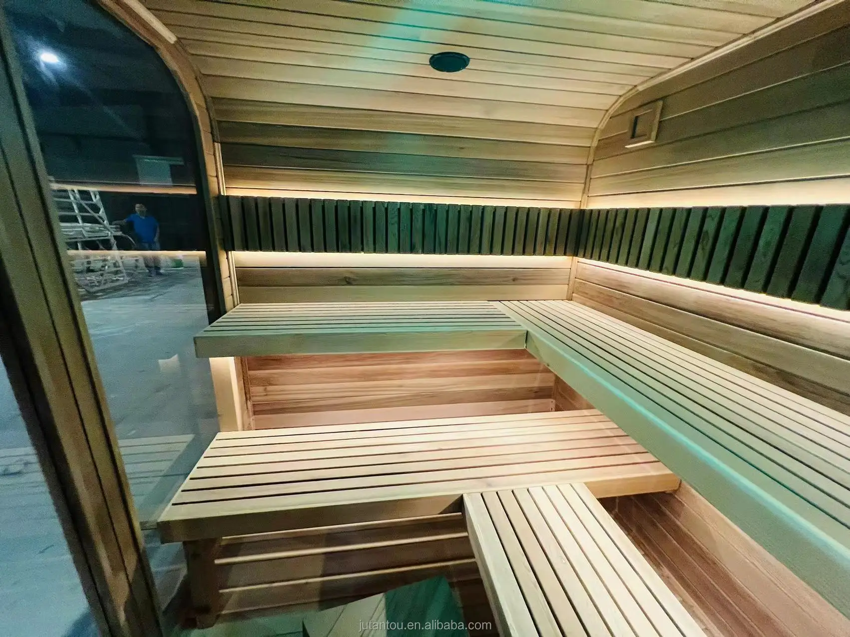 2024 Newly designed outdoor Cube sauna For 4-8 persons steam sauna outdoor cabin