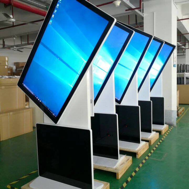 Shopping mall and library indoor floor standing digital signage kiosk advertising display monitor