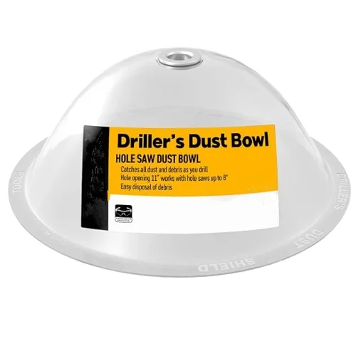 Drill Dust Collector Cover Hole Saw Dust Bowl For Installing Recessed Lights Dust Shroud Cover Hole Saw Debris Collector