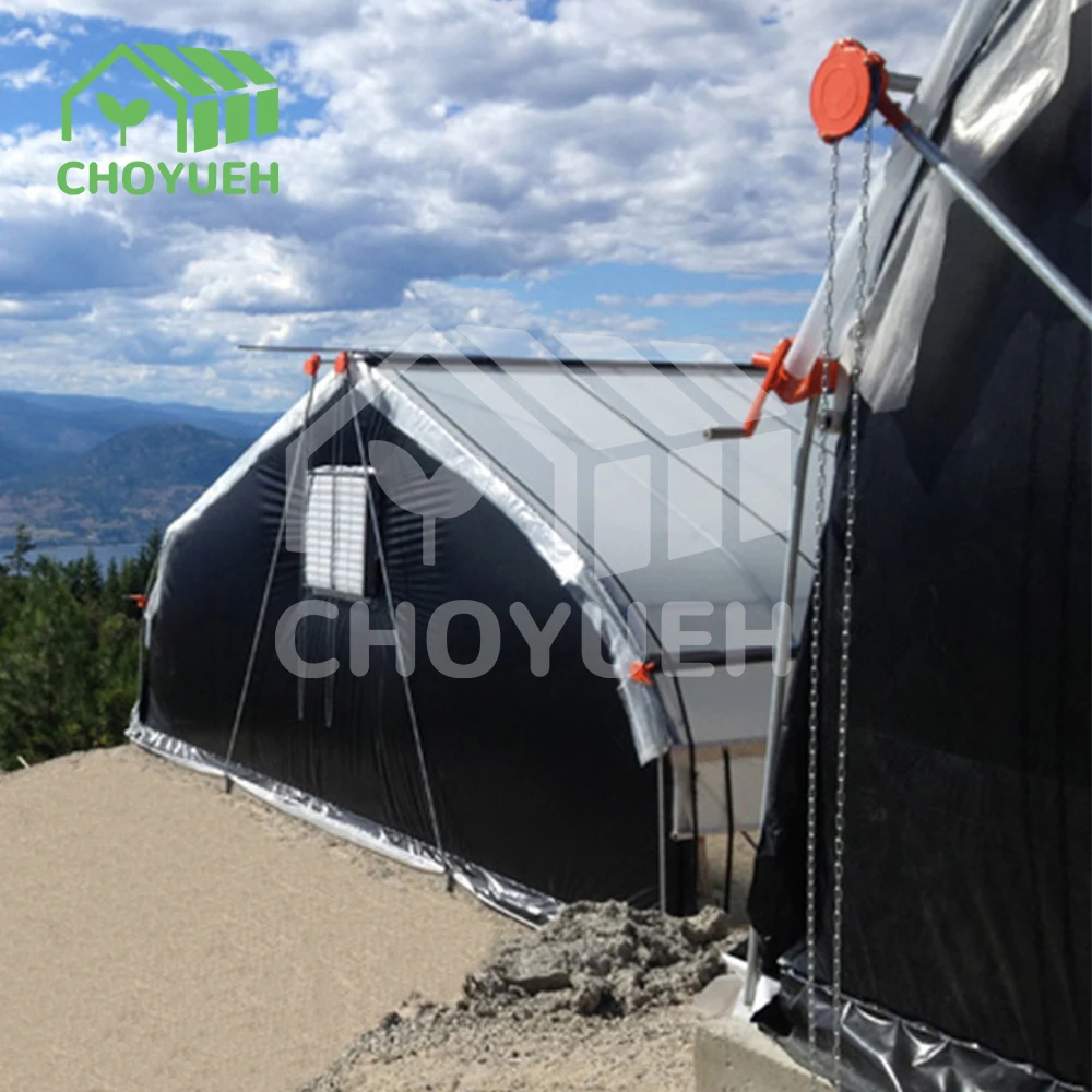 CHOYUEH  The high-efficiency, energy-saving Gothic multi-span shading greenhouse  provides  environment for crop growth