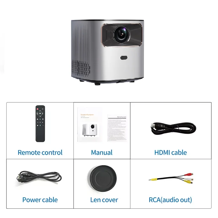 3D Android Smart WIFI Pico Mini Portable LED LCD Projector Home Theater for Smartphone Tablet PC