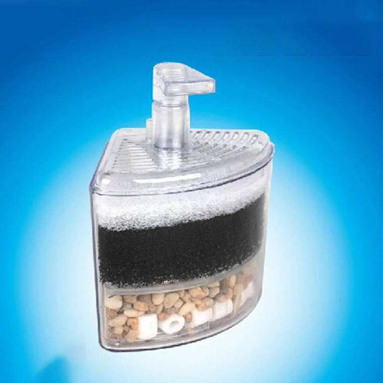 Aquarium Quiet Water Air Oxygen Pump System Biochemical Bio Single/Double Sponge Cotton Filter Box Plastic Fish Tank Accessories