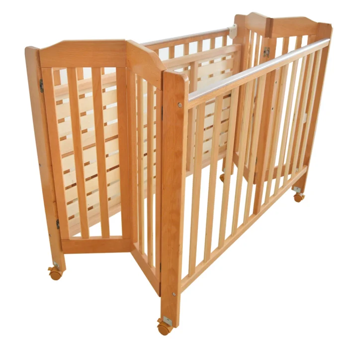 
Adjustable Baby Wooden Bed Newborn Portable Crib Sleeping Baby Cot bed bassinet Wooden Modern Style natural foldable baby crib 