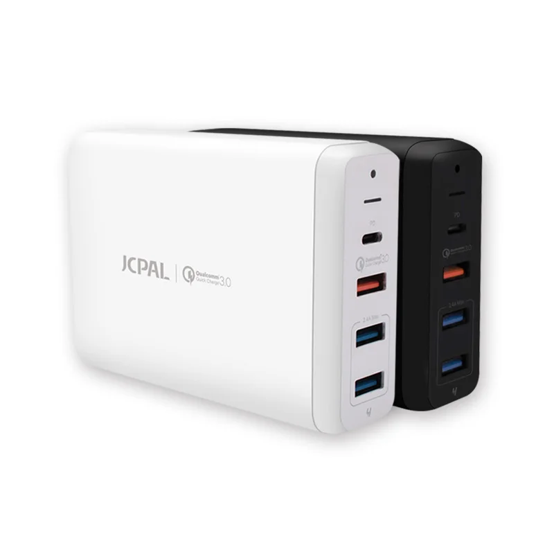 
USB-C Portable Laptop Quick Charger Multi Ports Desktop 65Watt Wall Fast Adapter Android Type-C PD QC3.0 