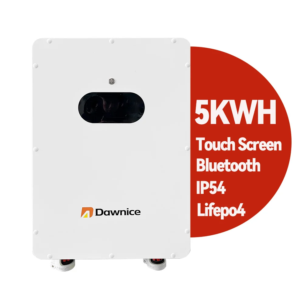 Dawnice EU Stock 5 kwh 5 kw 5 kva 5 kva 5 kw 5 kw 5 kwh 51,2 v 100Ah 200Ah 314Ah LiFePo4 Power Bluetooth IP54 домашний настенный аккумулятор