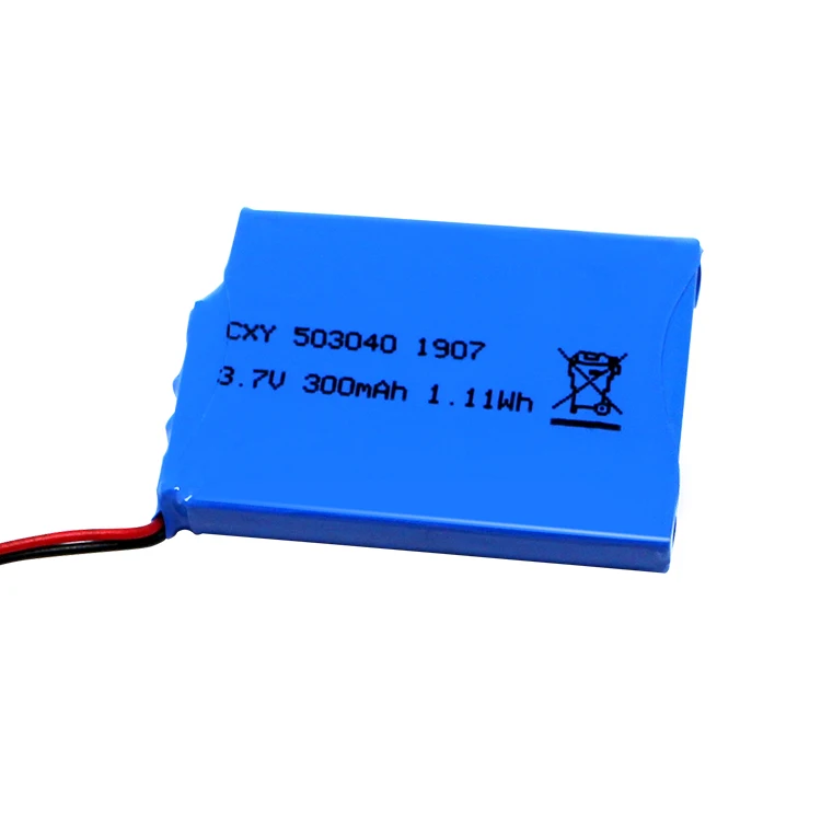 KC certification hot sale large supply 503040S 3.7V 300mAh 1.11wh rechargeable battery Lithium polymer