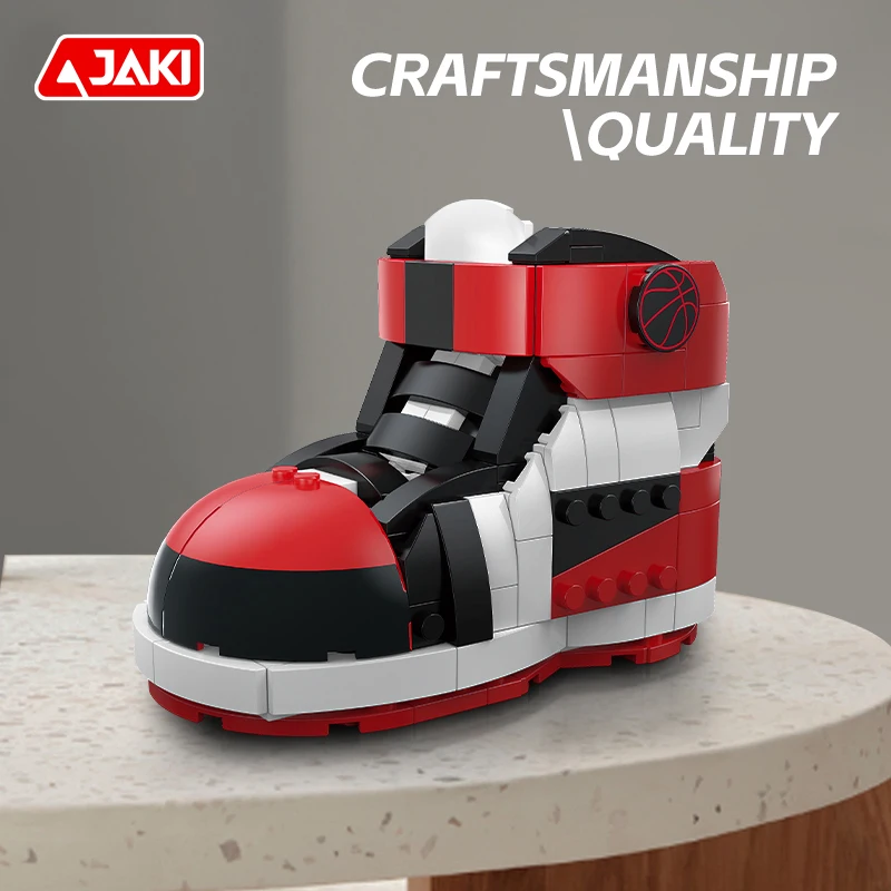 JAKI Kids block toys STEM items Basketball shoes style DIY Sports shoes Building Blocks Toy Sets for Boys