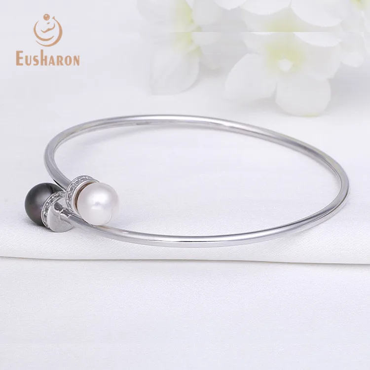 Charm Fashion Jewelry 925 Sterling Silver Bracelet Heart Pearl Bracelet For Women and Girls